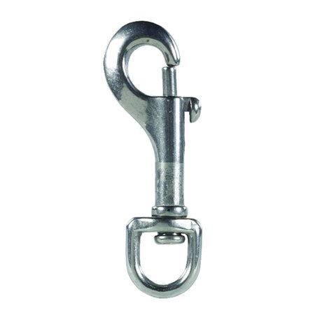 CAMPBELL CHAIN & FITTINGS Campbell 1/2 in. D X 2-15/16 in. L Polished Stainless Steel Bolt Snap 50 lb T7631804